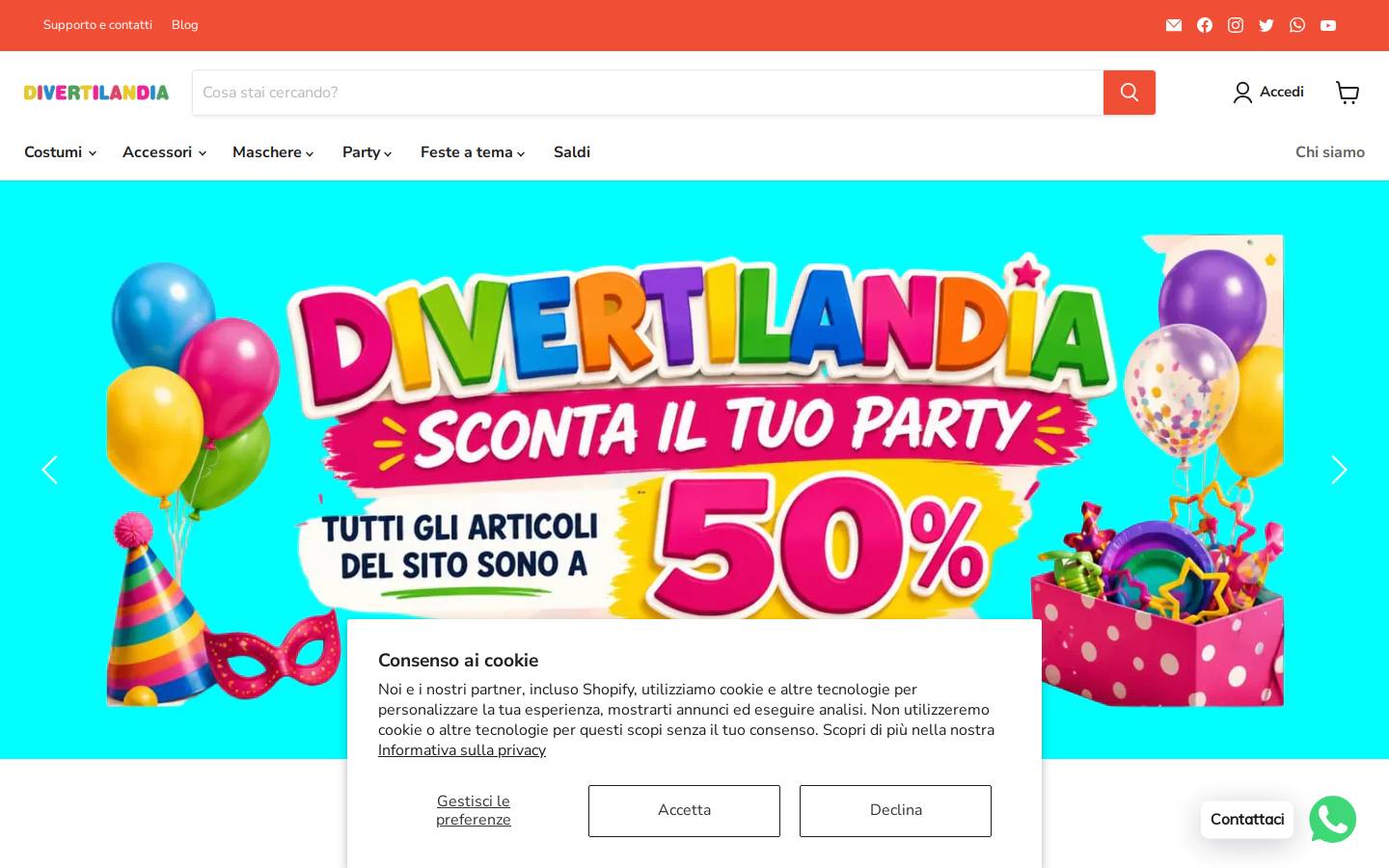 Divertilandia homepage screenshot