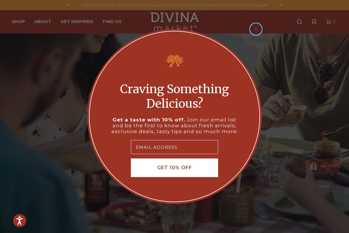 divinamarket.com homepage screenshot