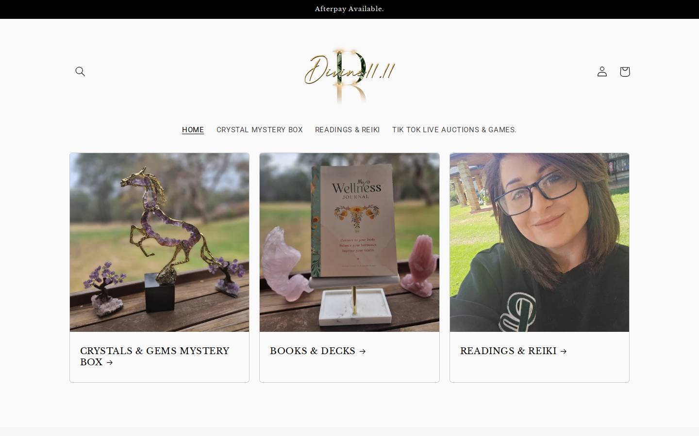 divine11.store homepage screenshot