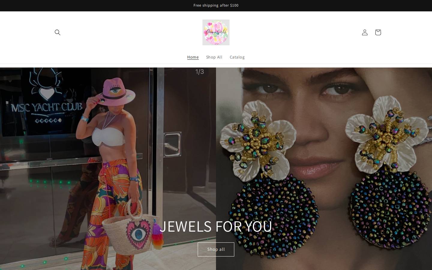 divinegirls.shop homepage screenshot