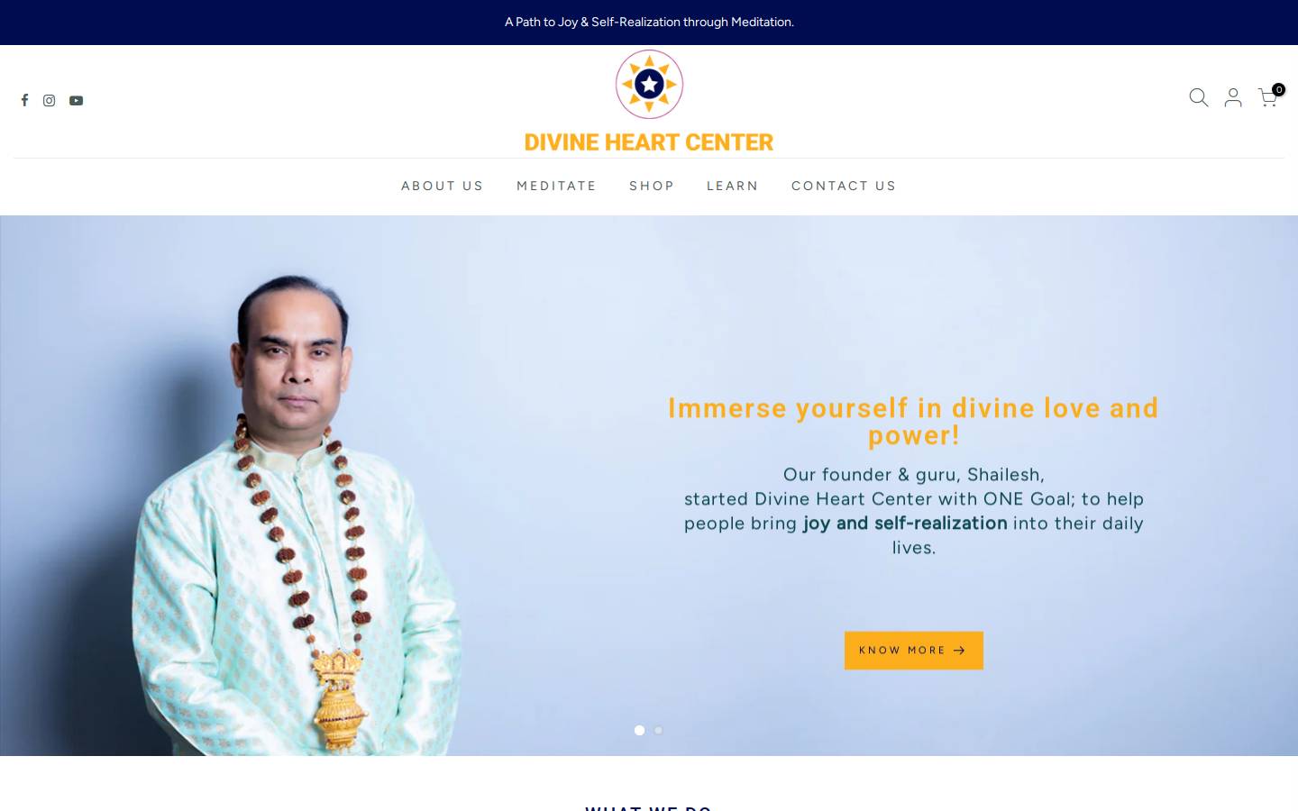divineheartcenter.com homepage screenshot