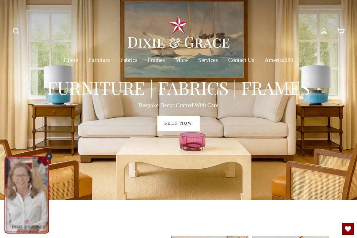 dixieandgrace.com homepage screenshot