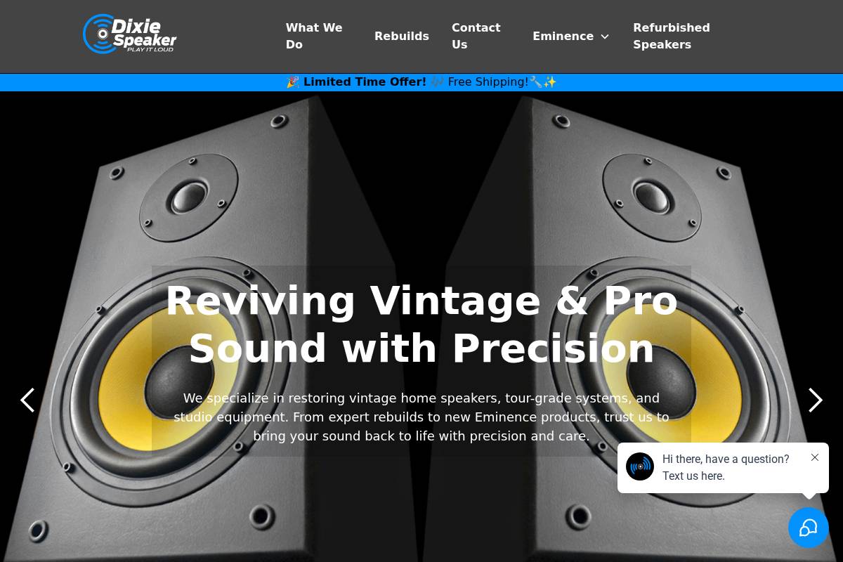 dixiespeaker.com homepage screenshot