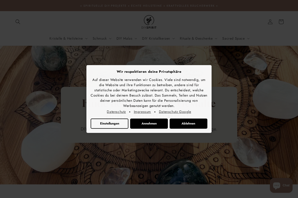 DIY SPIRIT homepage screenshot