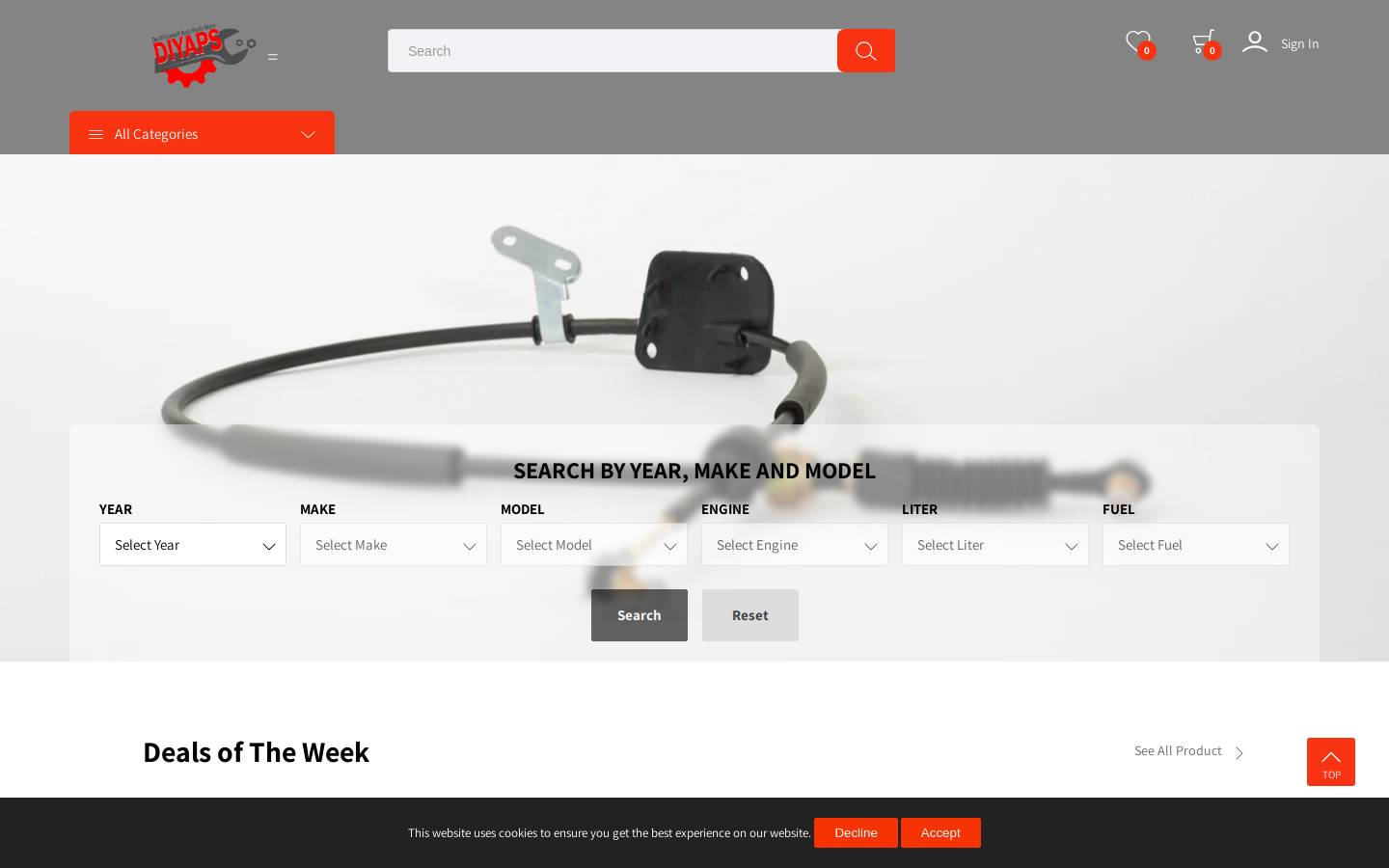 diyaps.com homepage screenshot