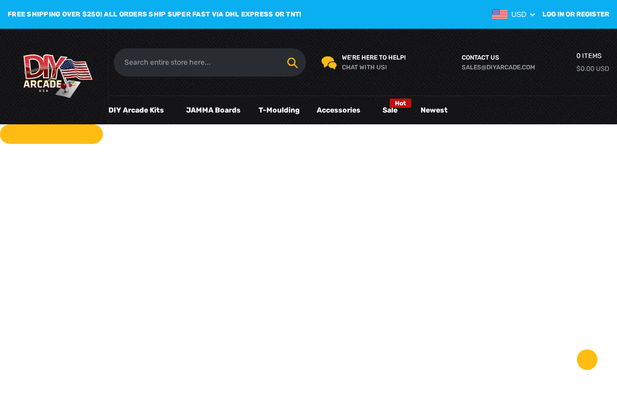 DIY Arcade homepage screenshot