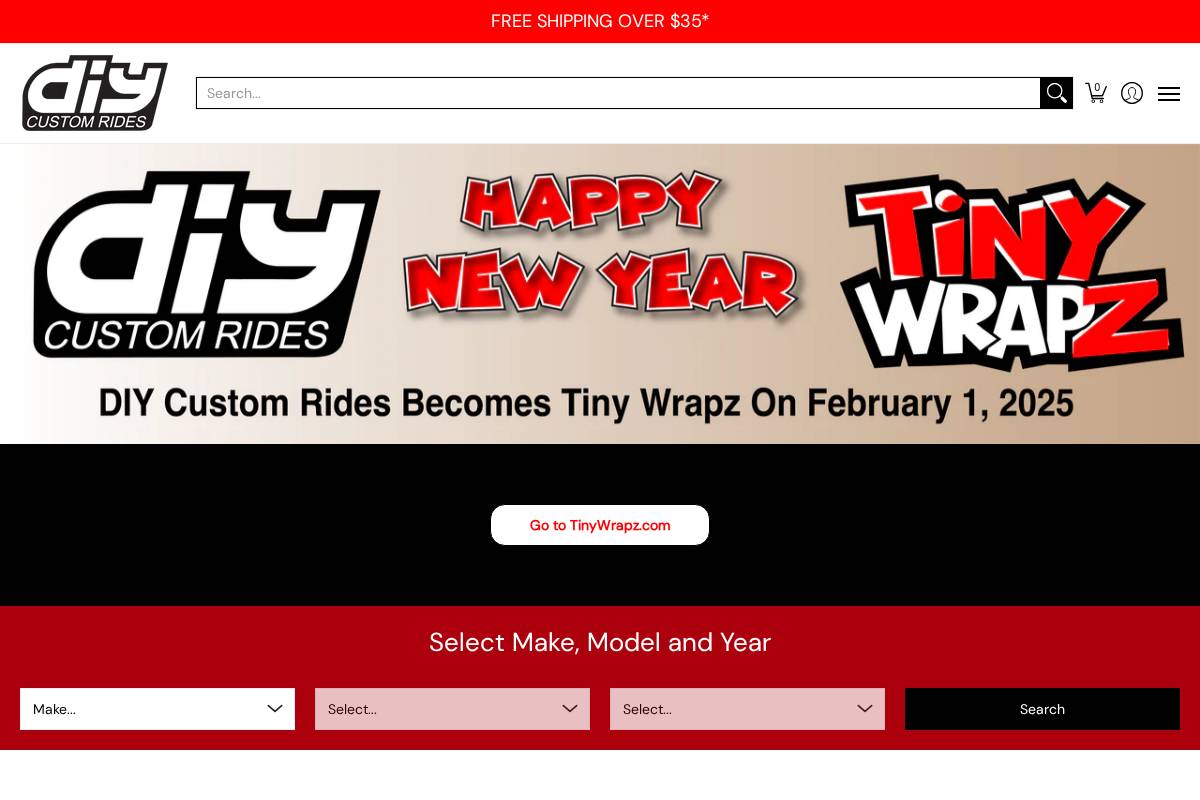 diycustomrides.com homepage screenshot