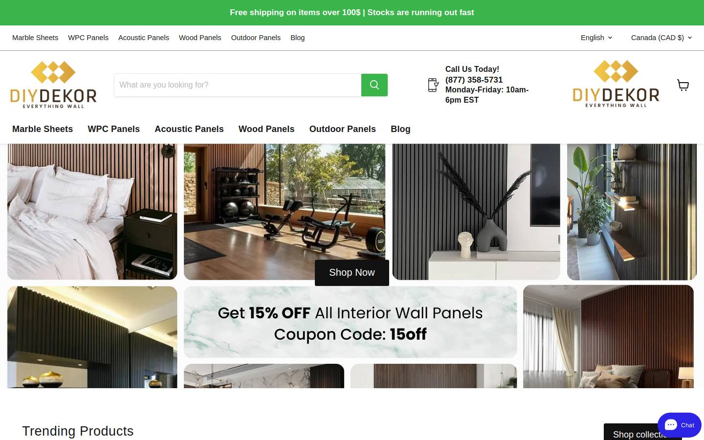 diydekor.com homepage screenshot
