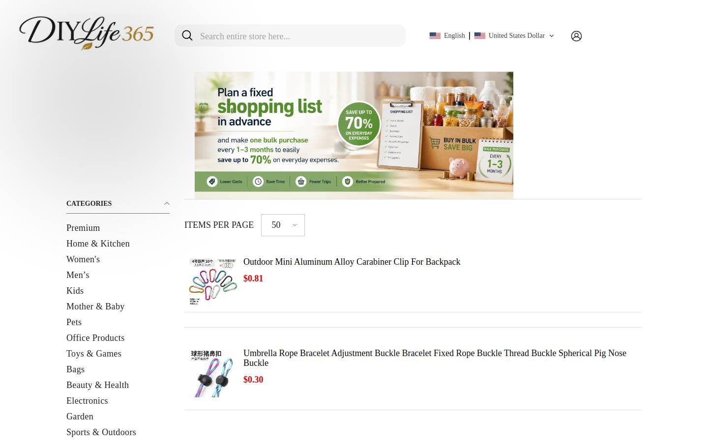 diylife365.com homepage screenshot