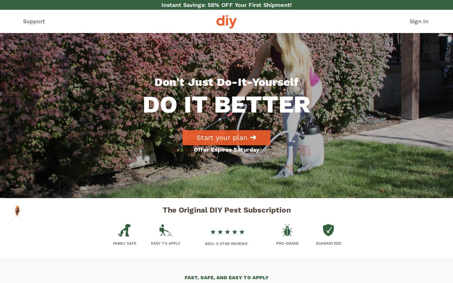 diypestclub.com homepage screenshot