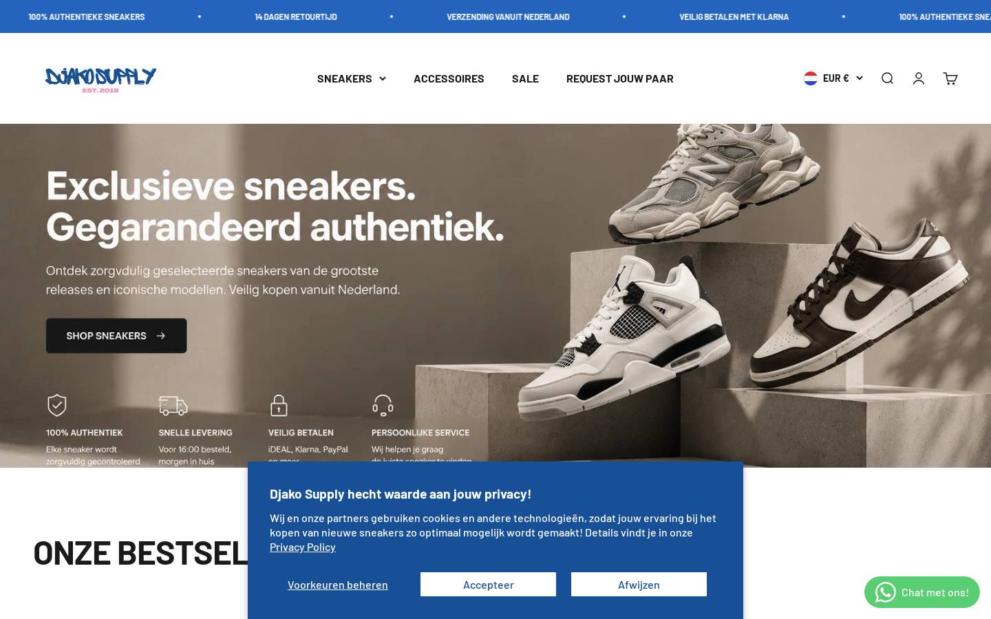 Djako Supply homepage screenshot