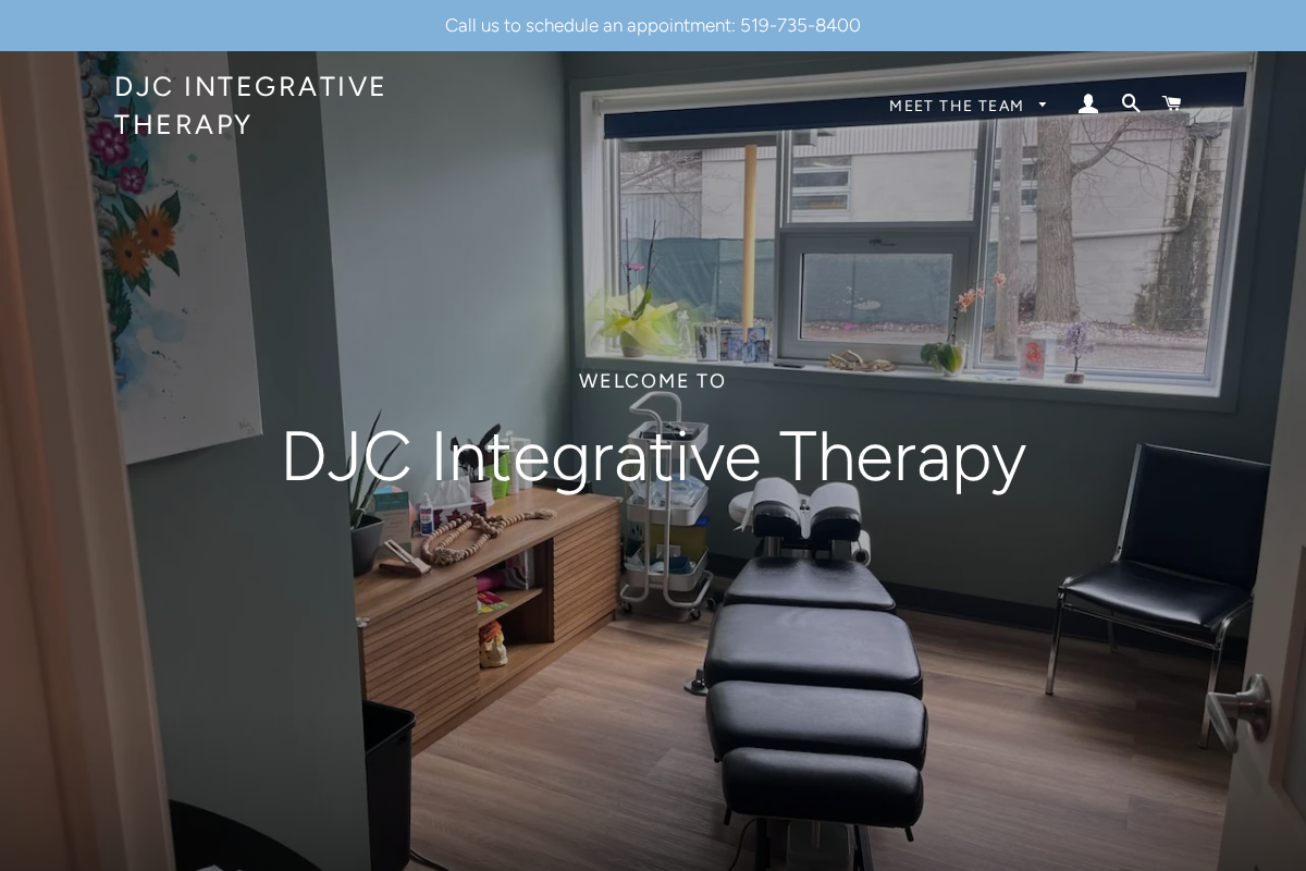 djctherapy.ca homepage screenshot
