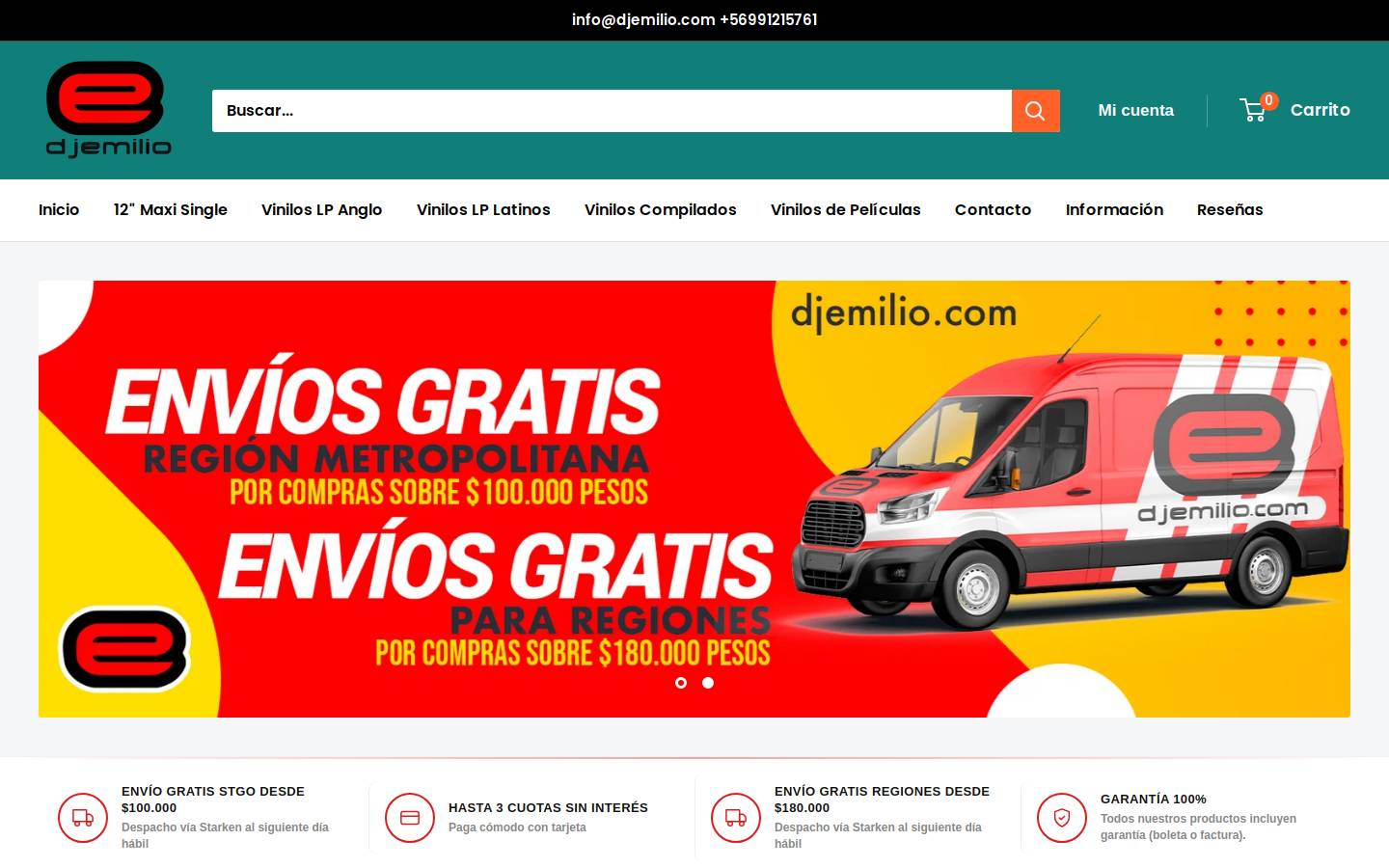 djemilio.com homepage screenshot