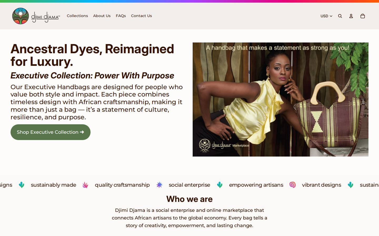 djimidjama.com homepage screenshot