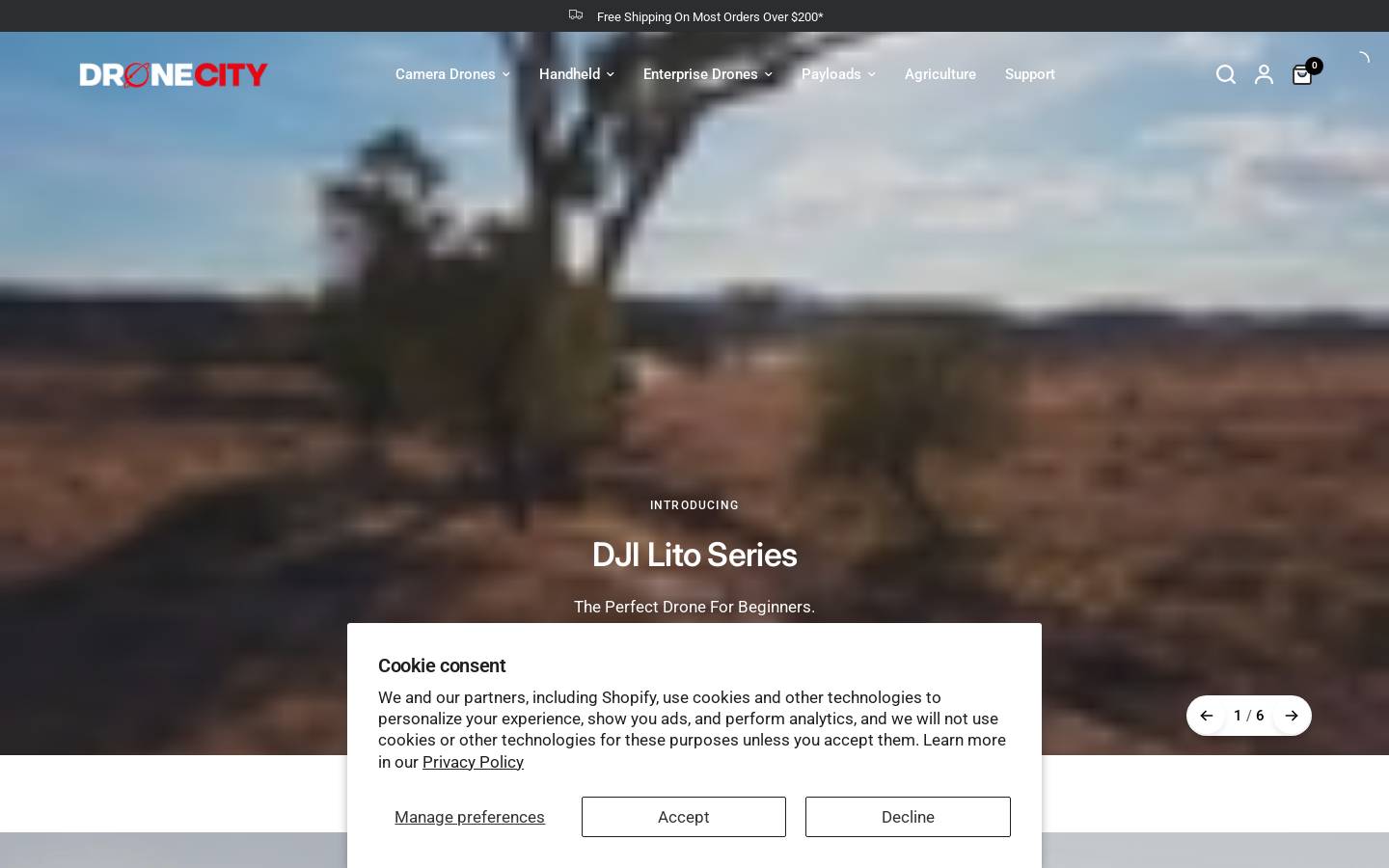 djistorecanada.ca homepage screenshot