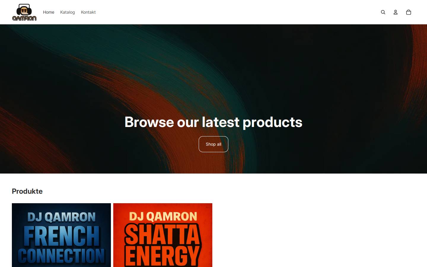 djqamron.com homepage screenshot