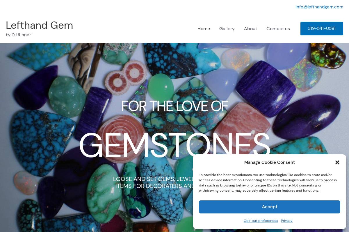 djrinner.com homepage screenshot