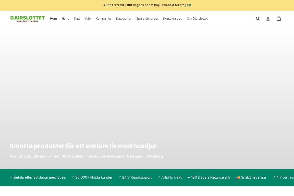 Djurslottet homepage screenshot