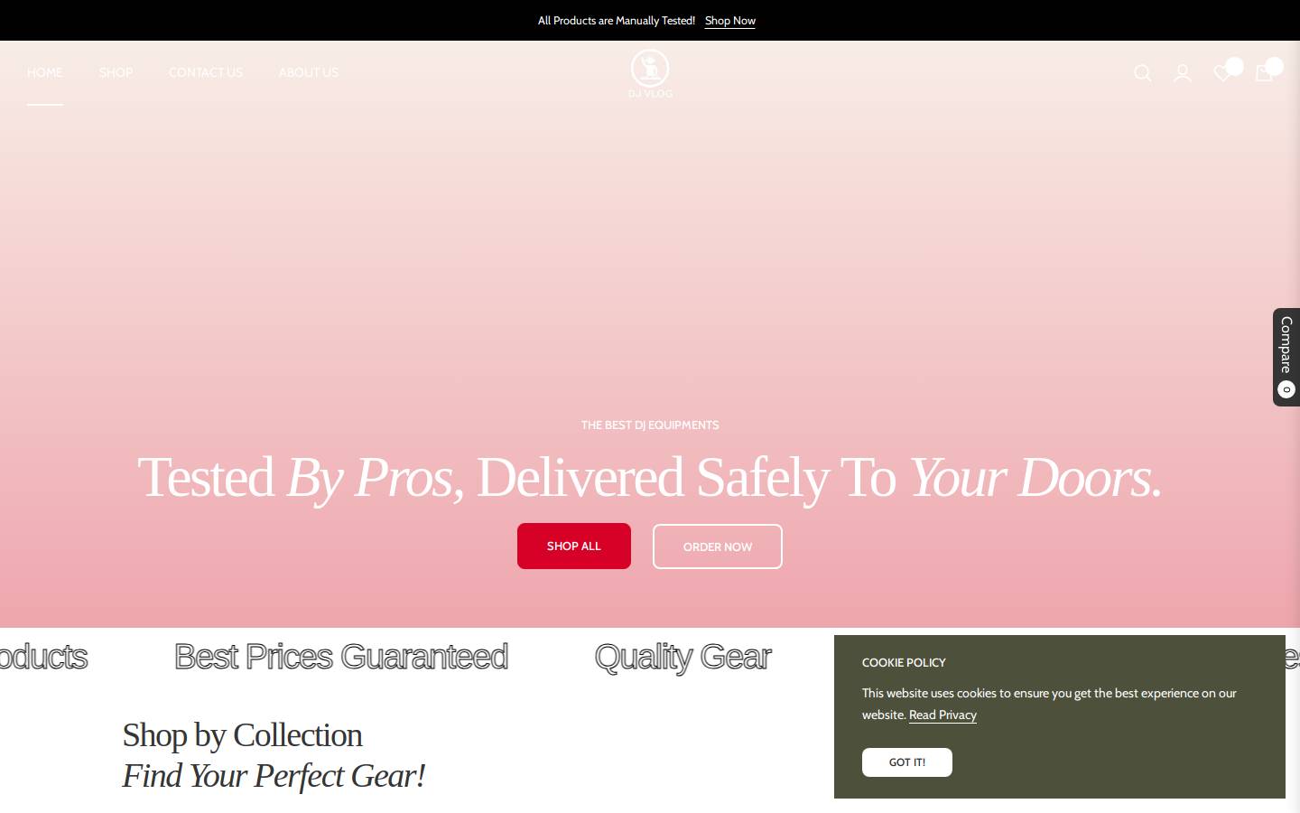 djvlog.com homepage screenshot
