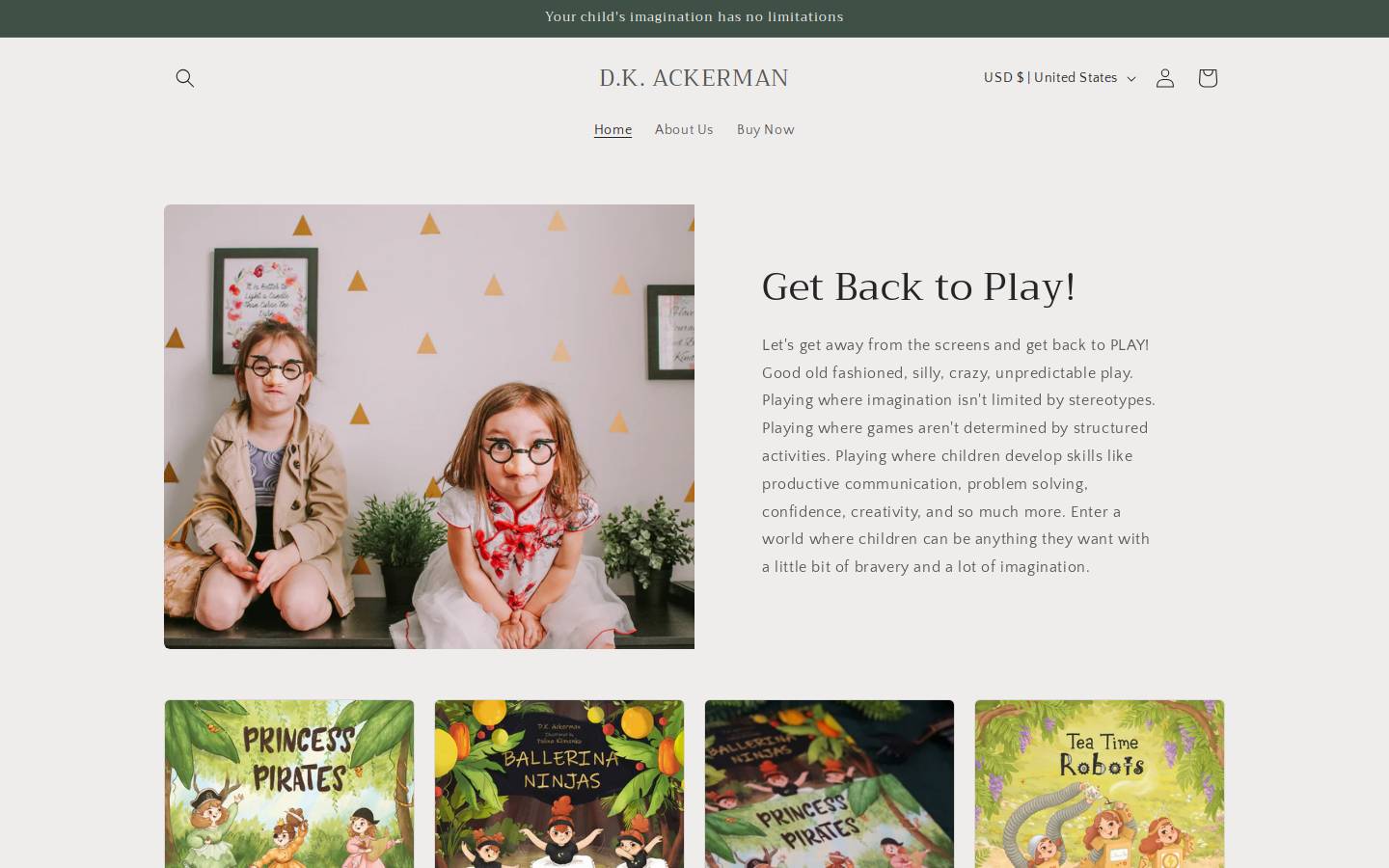 dkackerman.com homepage screenshot