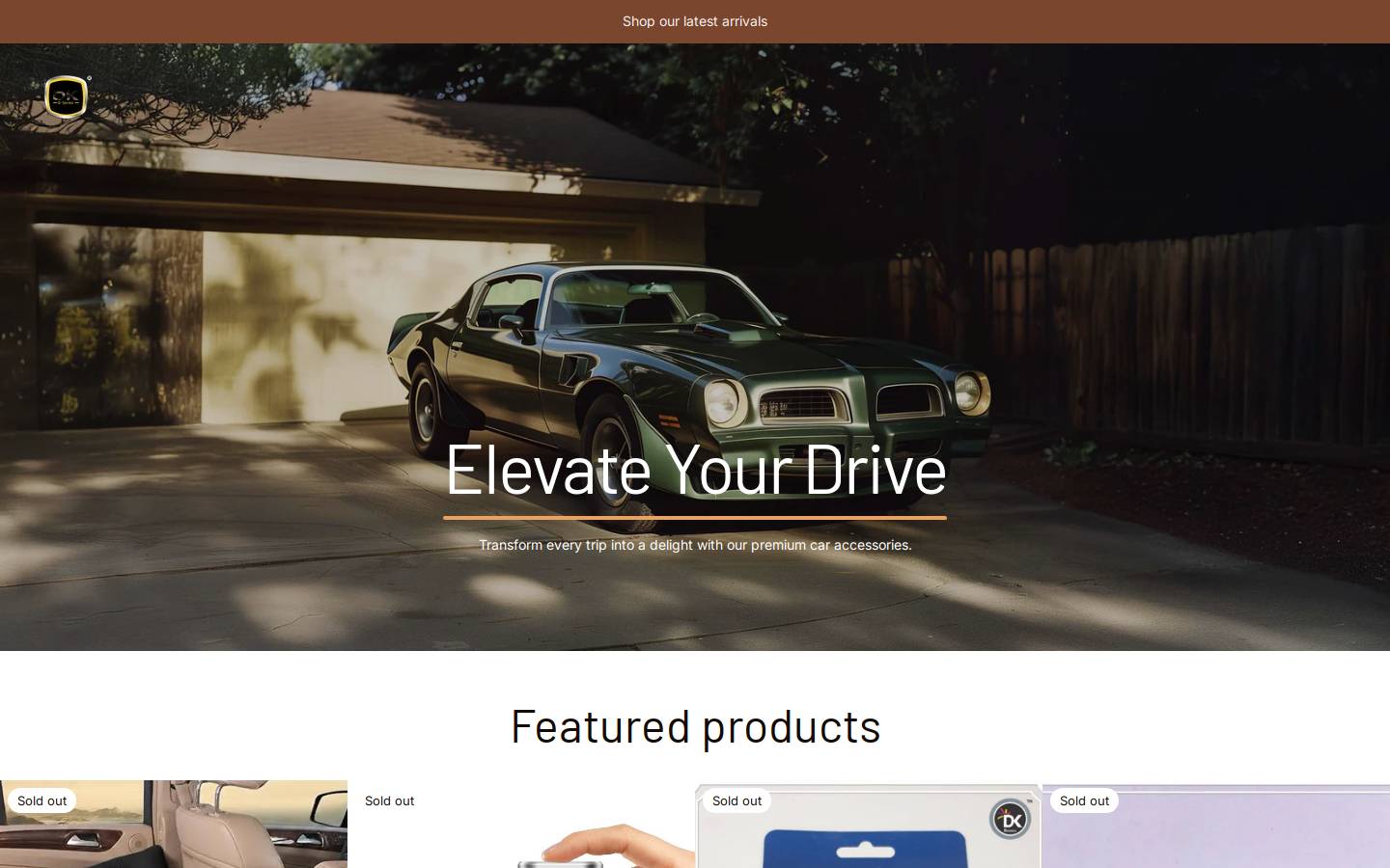 dkcarproducts.com homepage screenshot