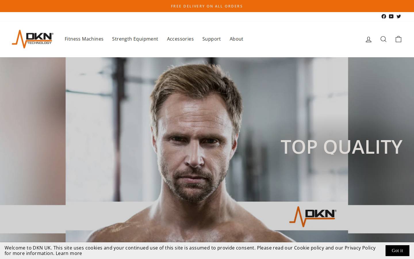 Dkn Uk homepage screenshot