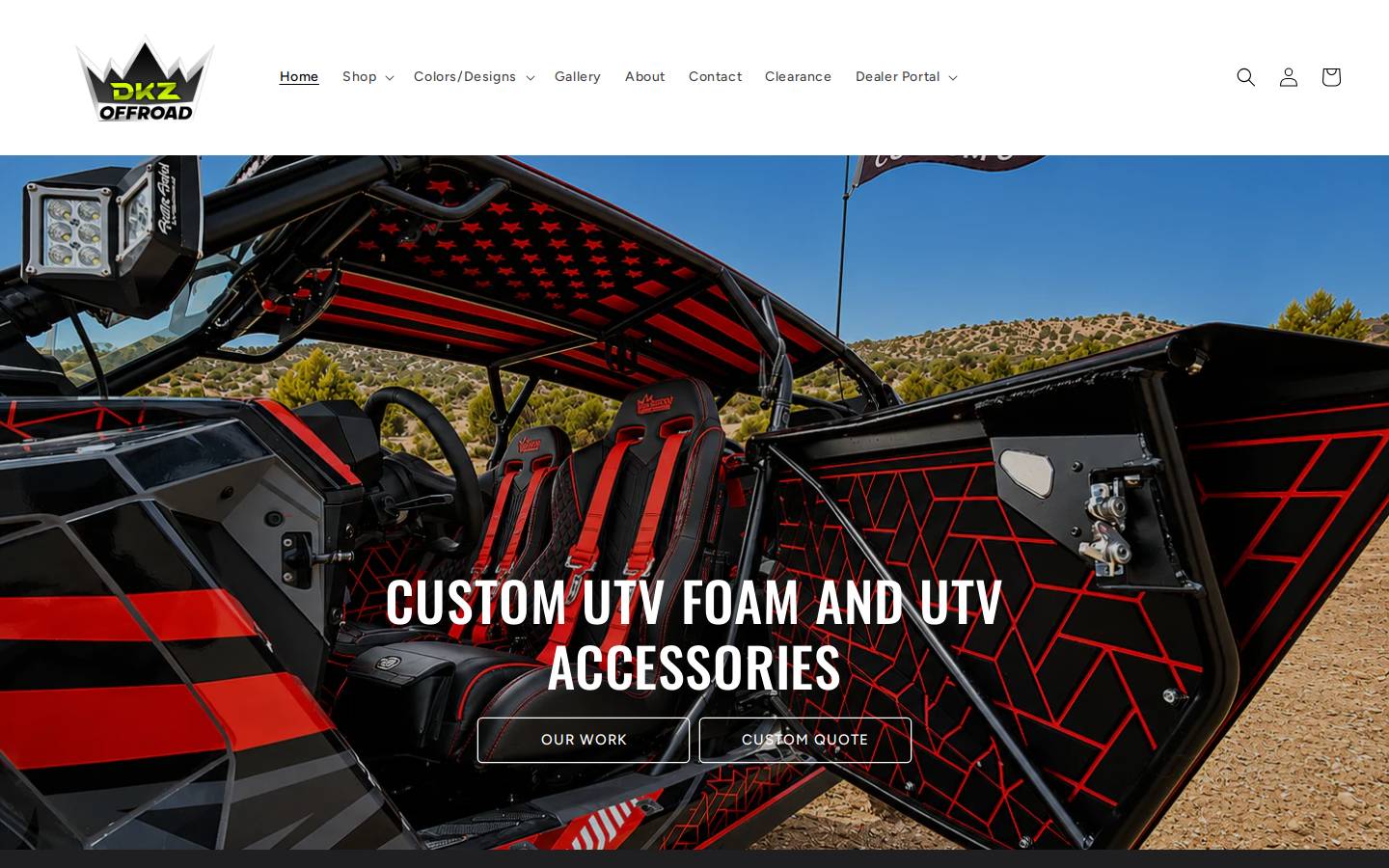dkzusa.com homepage screenshot