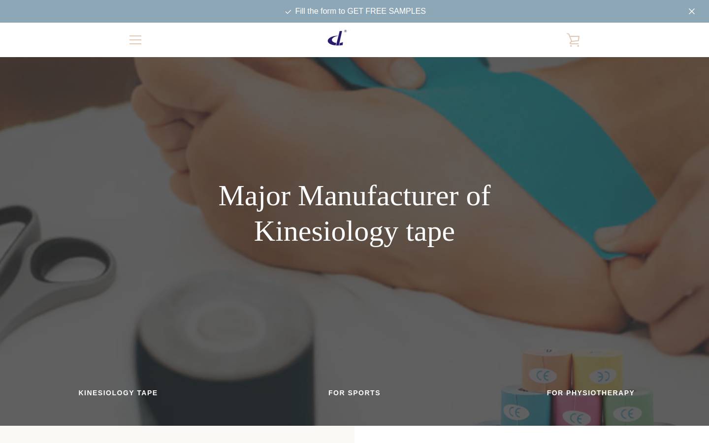 dlbandage.com homepage screenshot