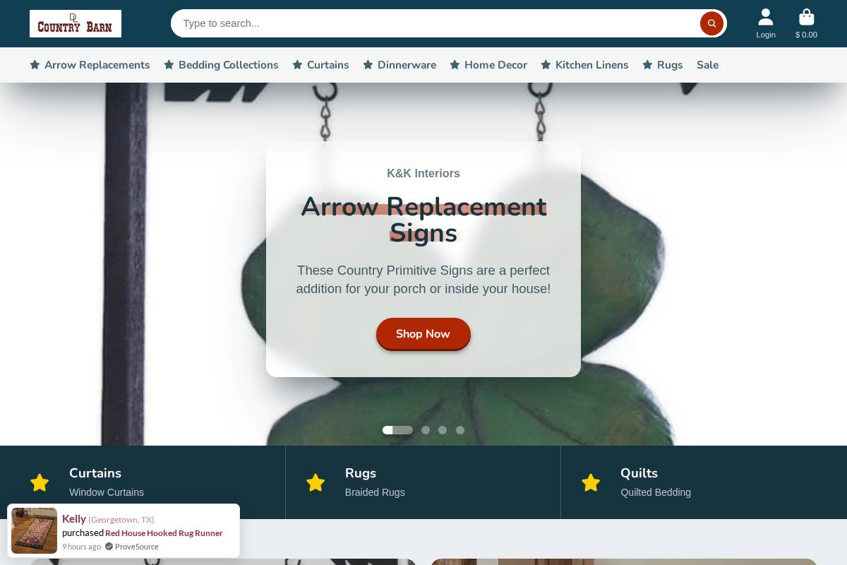 dlcountrybarn.com homepage screenshot