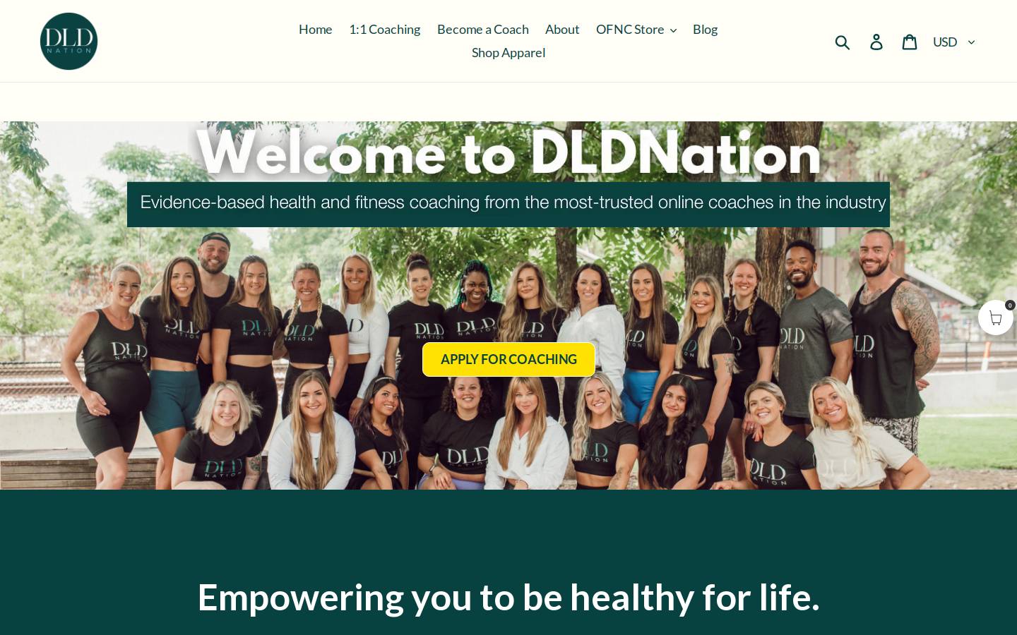 Dldnation homepage screenshot