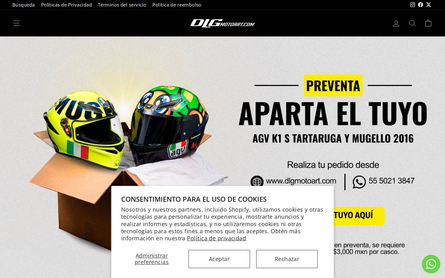 dlgmotoart.com homepage screenshot