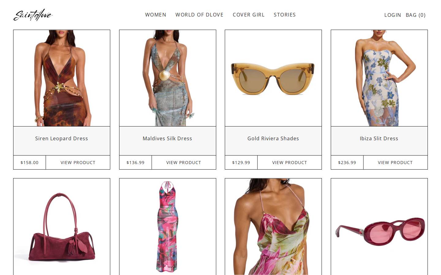 dloveparis.com homepage screenshot