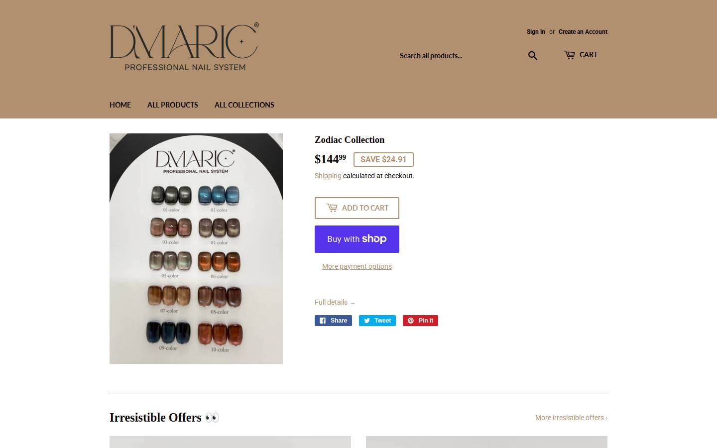 dmaricnailsystem.com homepage screenshot