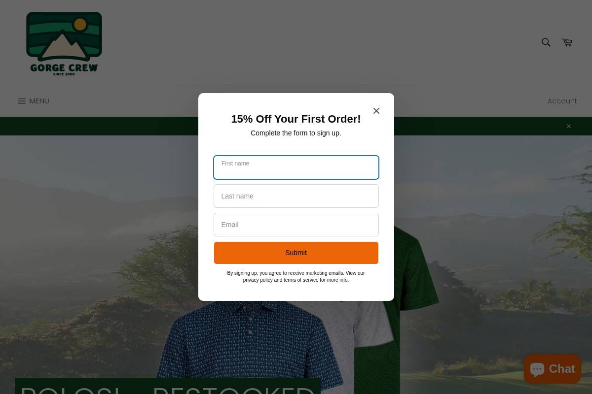 dmbgorgecrew.com homepage screenshot
