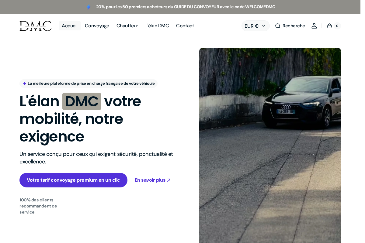 dmc-mobility.com homepage screenshot