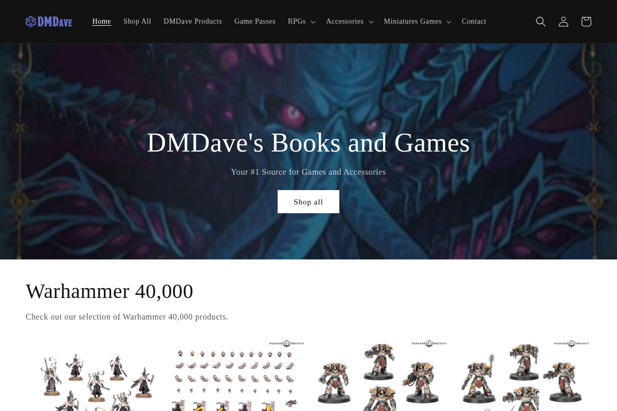dmdavepublishing.com homepage screenshot