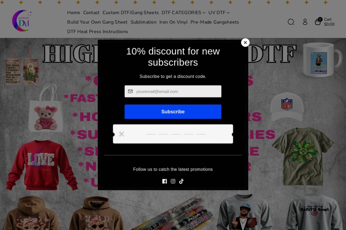 dmdtf.com homepage screenshot