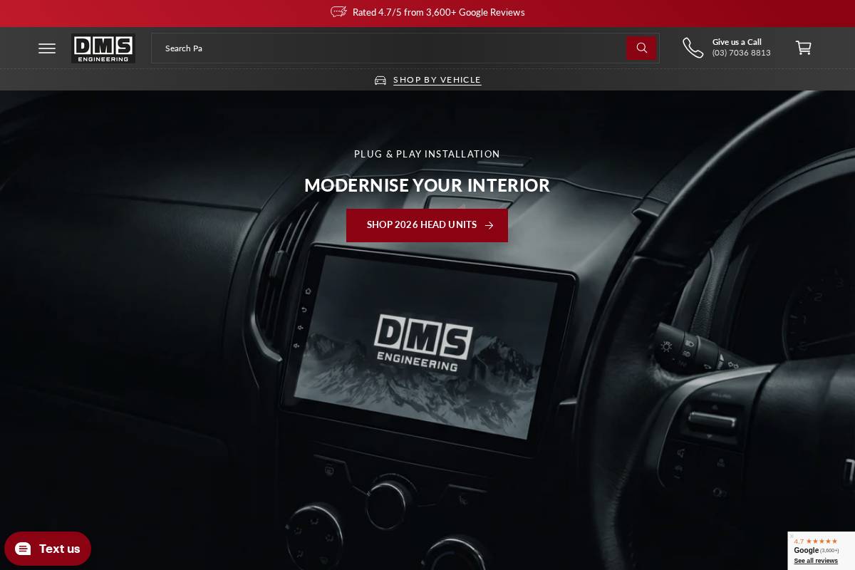 dms-engineering.com.au homepage screenshot