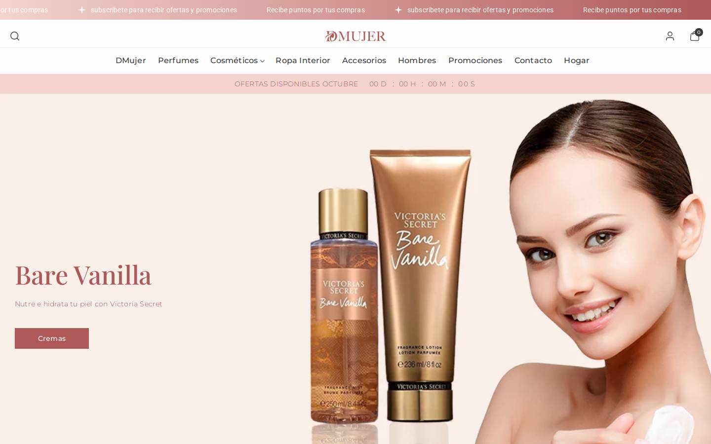 dmujerhn.com homepage screenshot