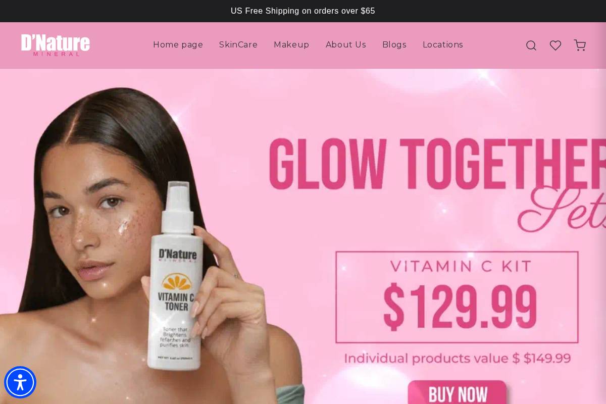 dnatureusa.com homepage screenshot