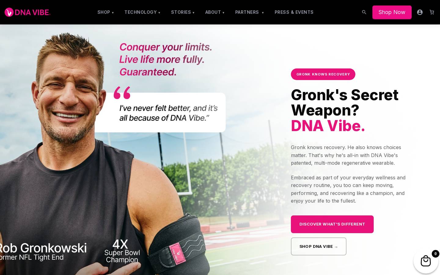 dnavibe.com homepage screenshot
