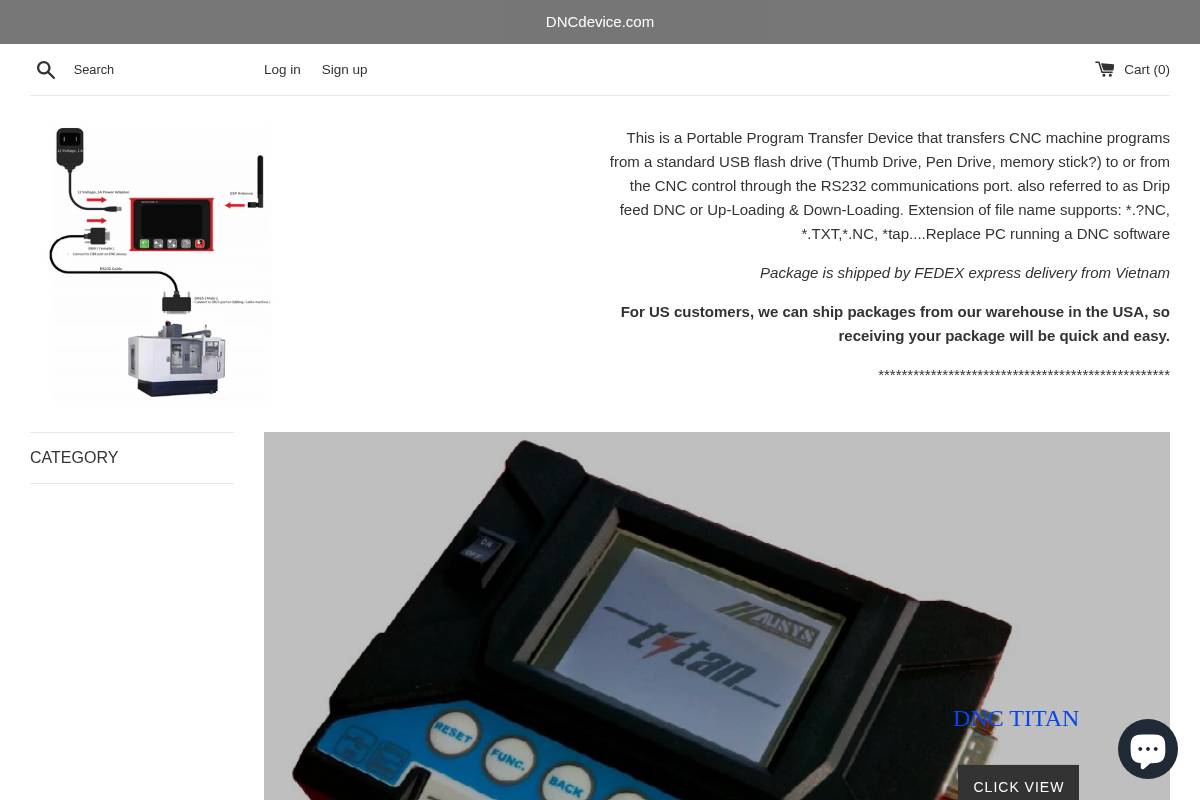 dncdevice.com homepage screenshot