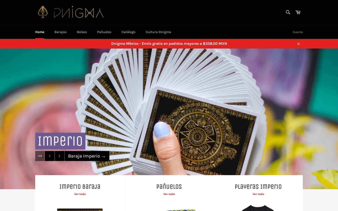 dnigma.com homepage screenshot