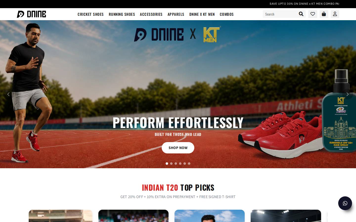 dninesports.com homepage screenshot