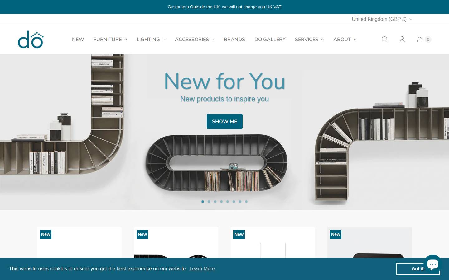 Do Shop homepage screenshot