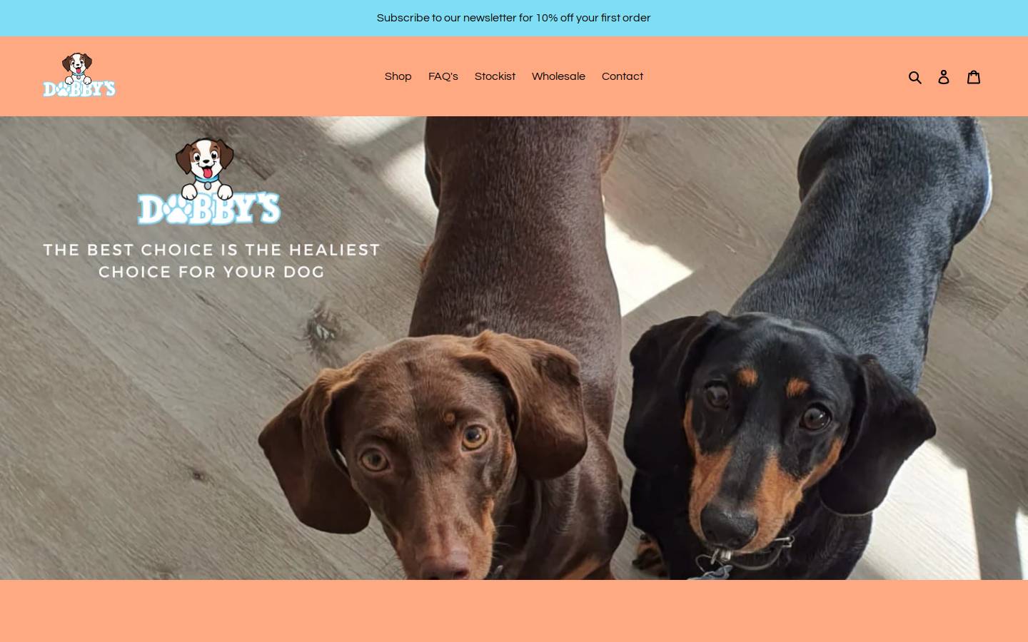dobbysdogicecream.au homepage screenshot