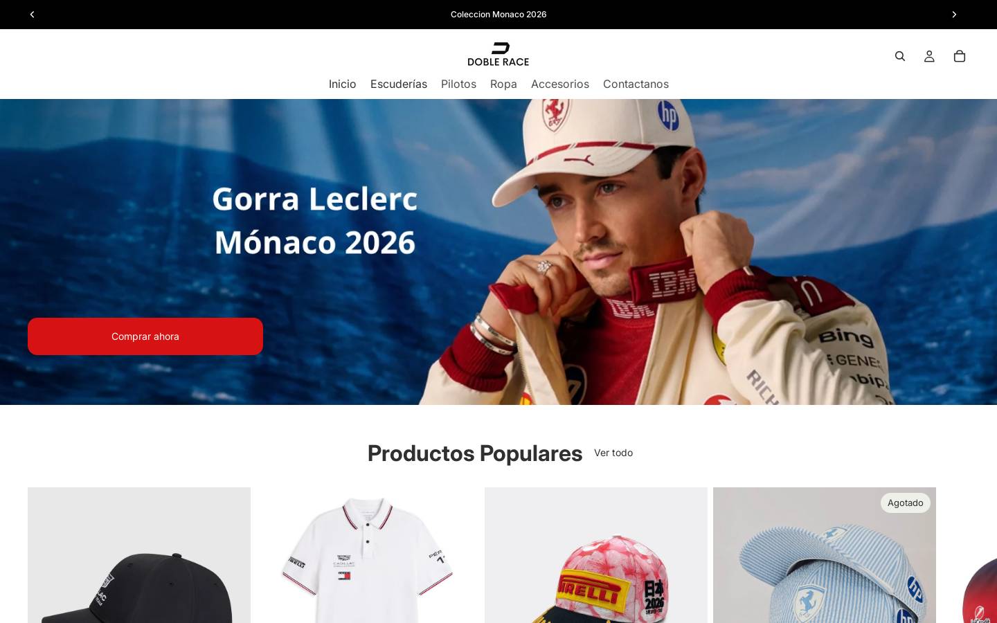 doblerace.com homepage screenshot