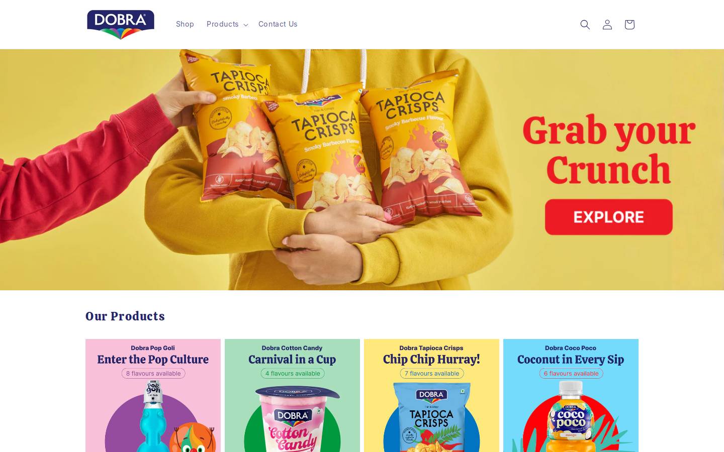 dobraindia.com homepage screenshot