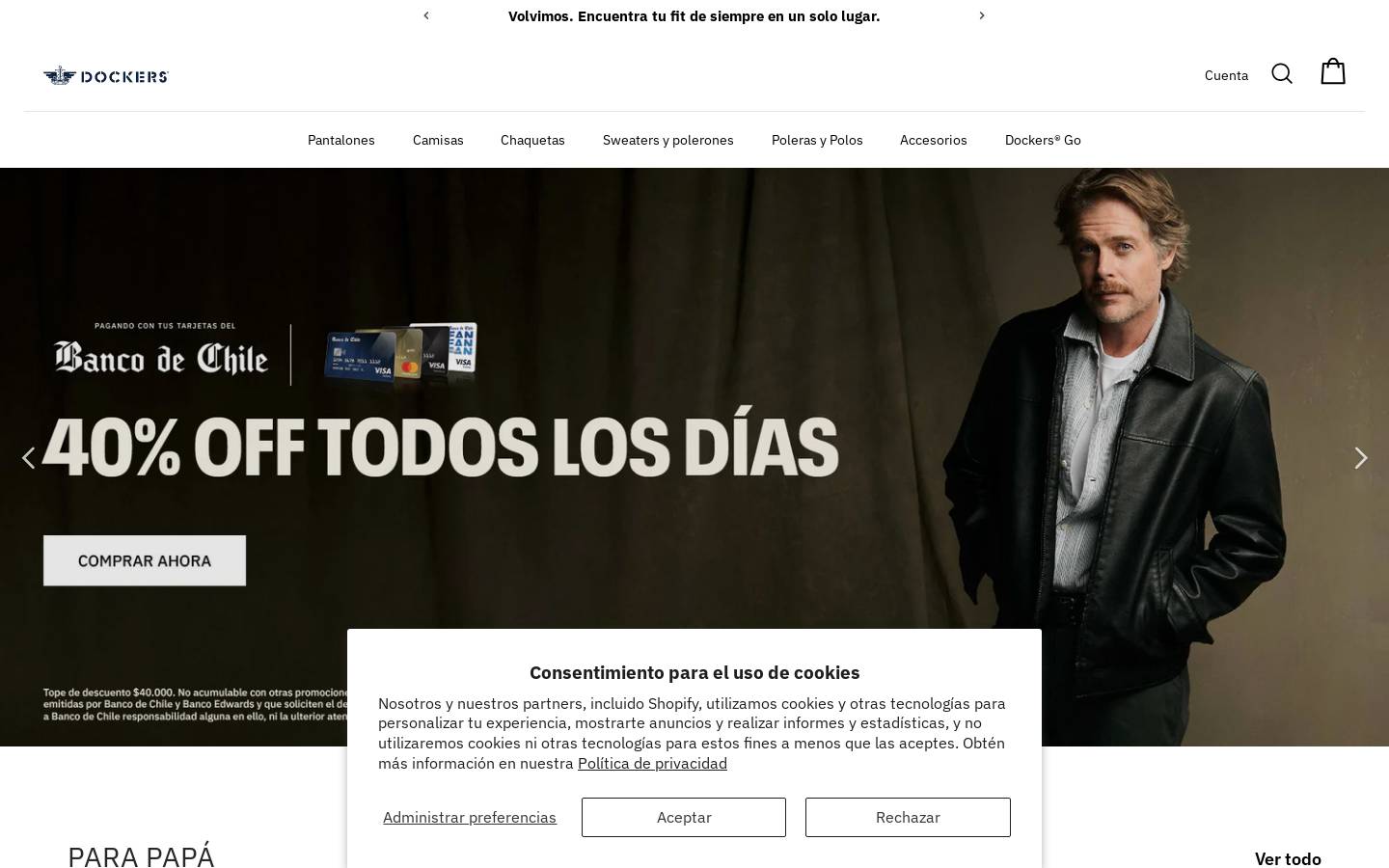 Dockers homepage screenshot