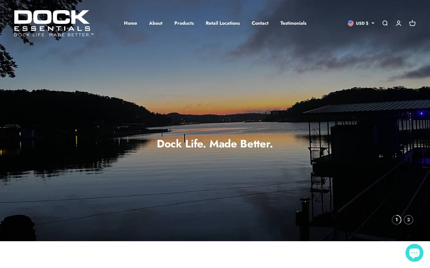 dockessentials.net homepage screenshot